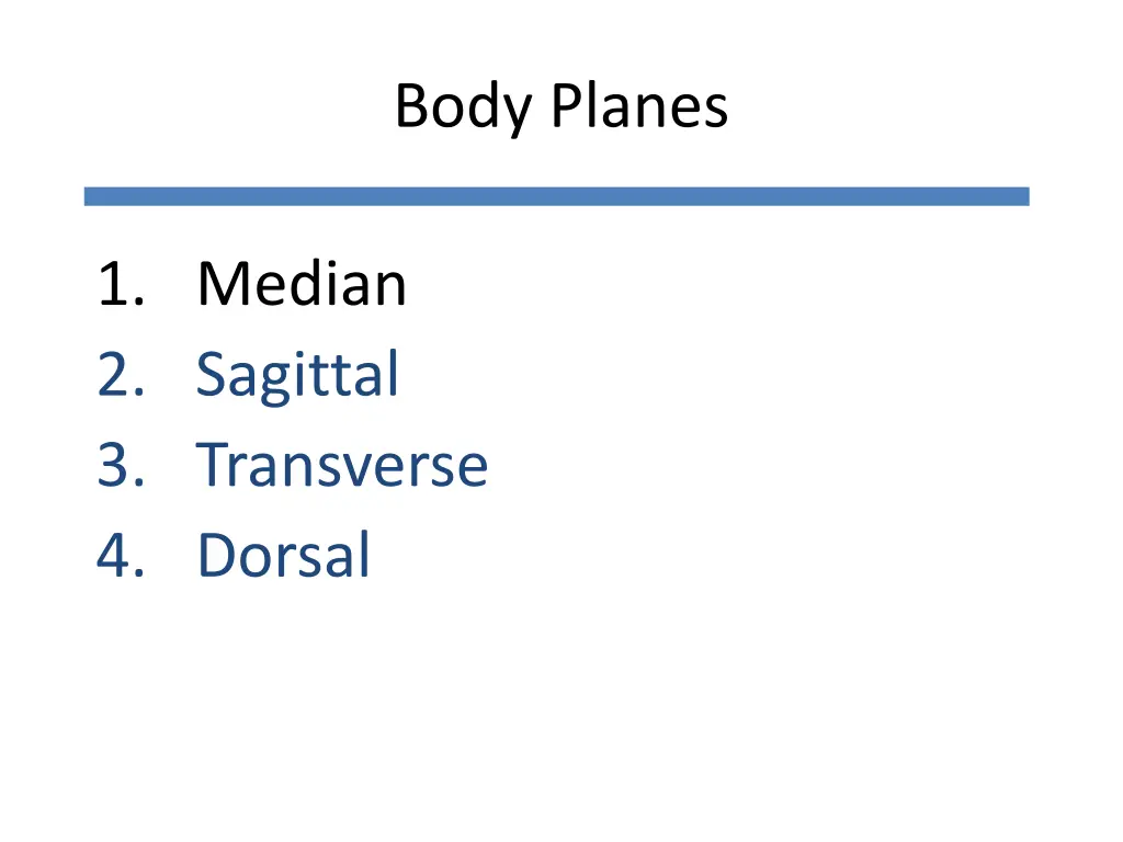 body planes