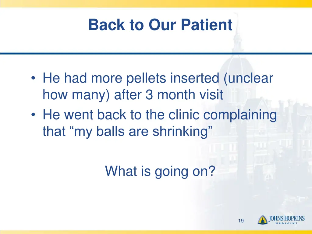 back to our patient 1