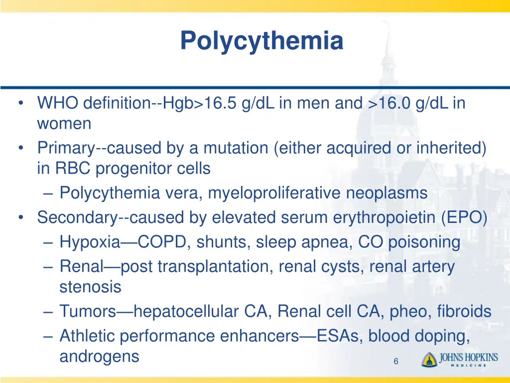 polycythemia