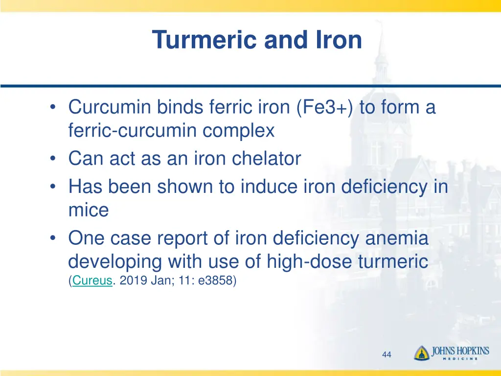 turmeric and iron