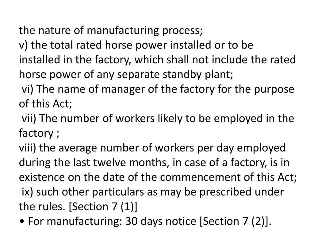 the nature of manufacturing process v the total