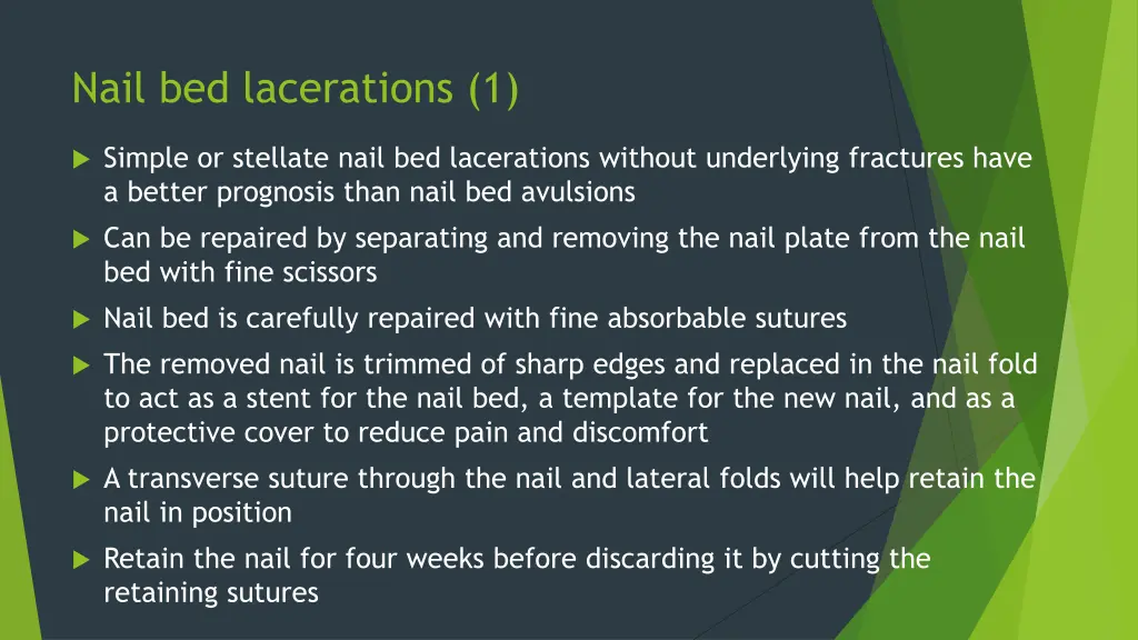 nail bed lacerations 1