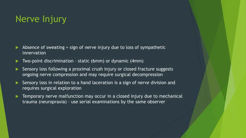 nerve injury