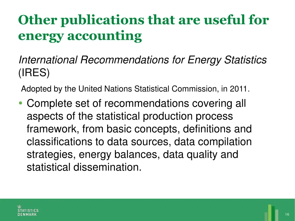 other publications that are useful for energy