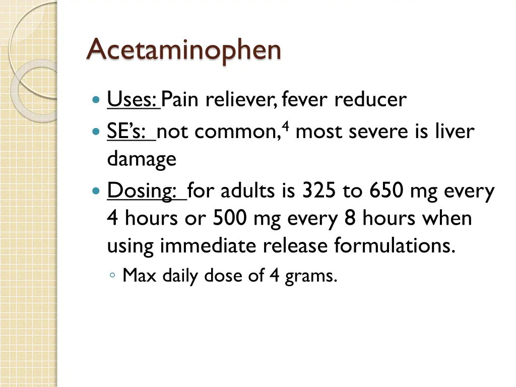 acetaminophen