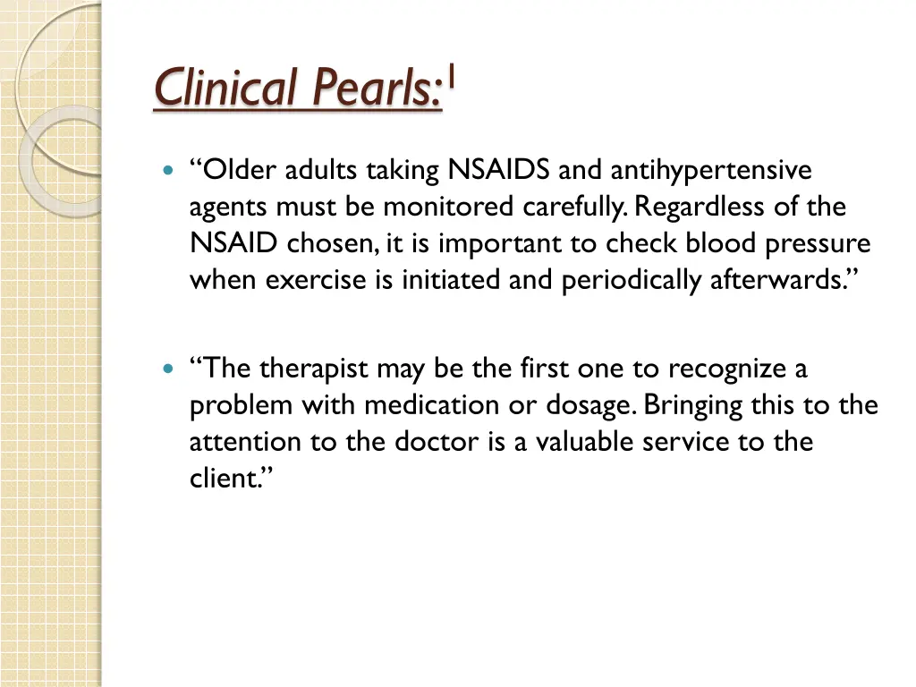 clinical pearls 1