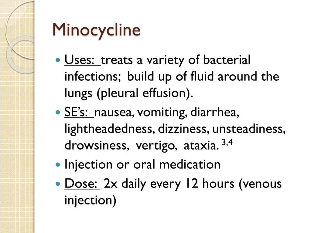 minocycline