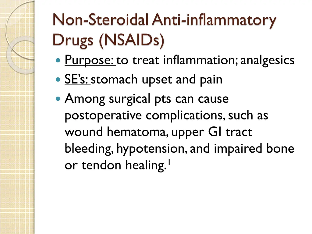 non steroidal anti inflammatory drugs nsaids