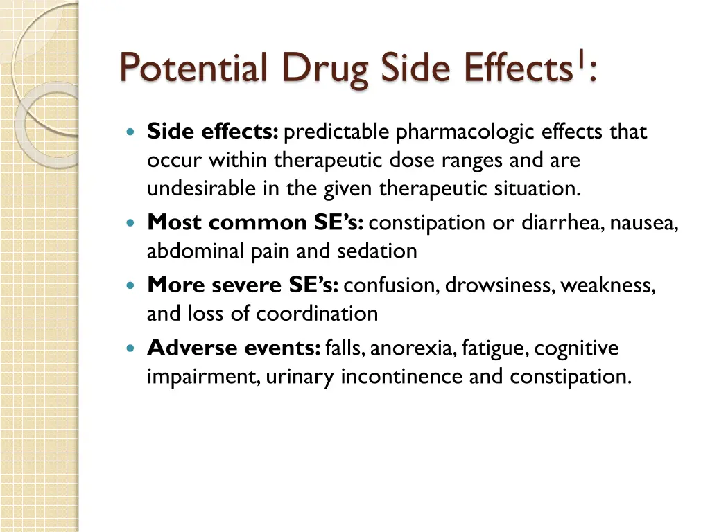 potential drug side effects 1