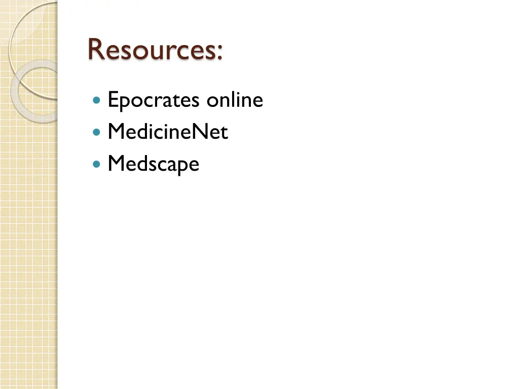 resources