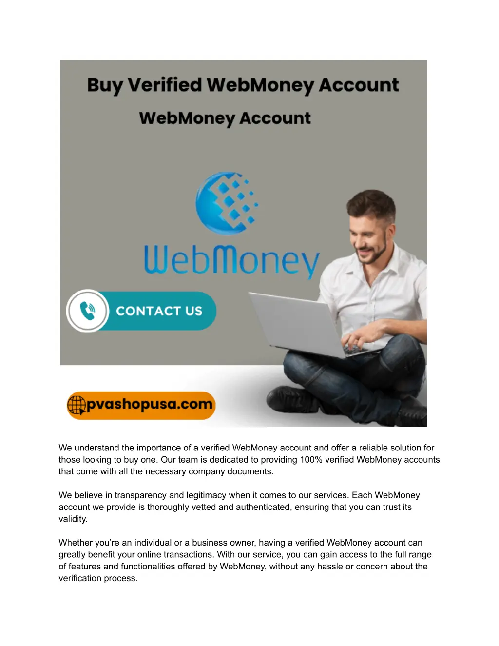 we understand the importance of a verified