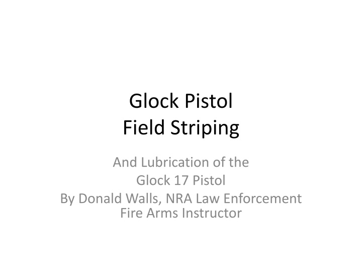 glock pistol field striping