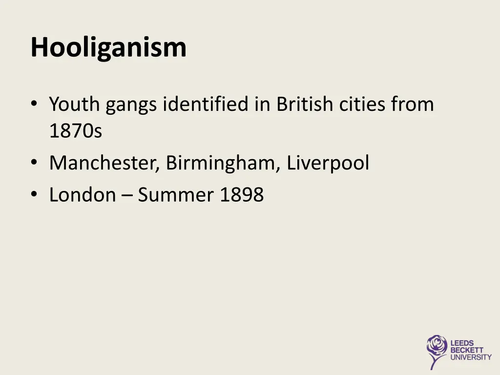 hooliganism