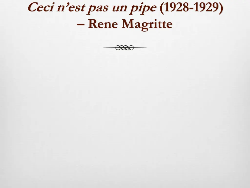 ceci n est pas un pipe 1928 1929 rene magritte