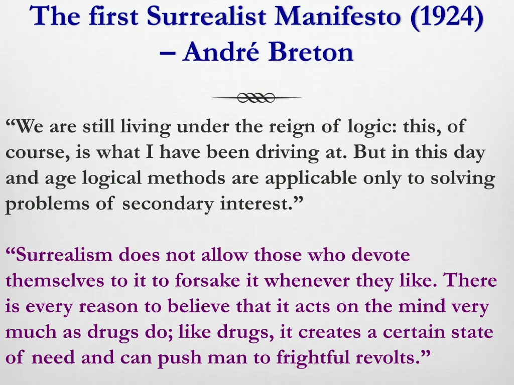 the first surrealist manifesto 1924 andr breton