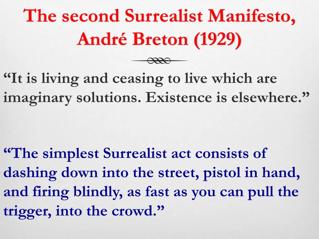 the second surrealist manifesto andr breton 1929