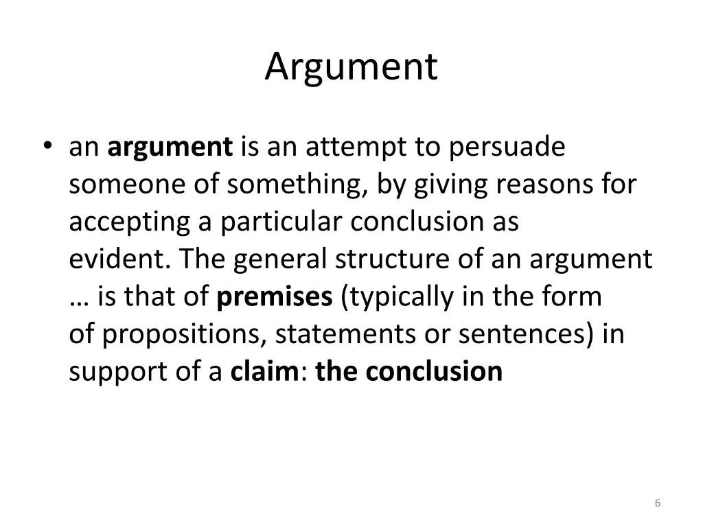 argument