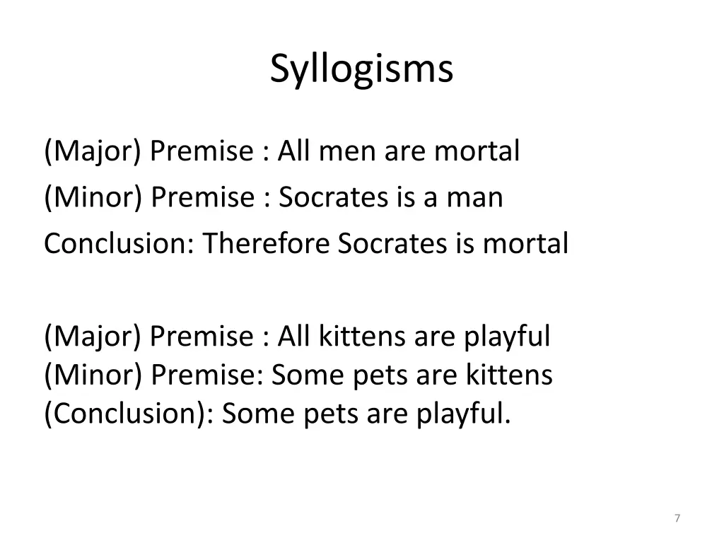 syllogisms