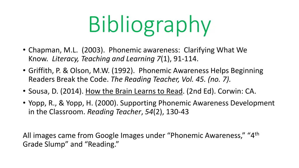 bibliography