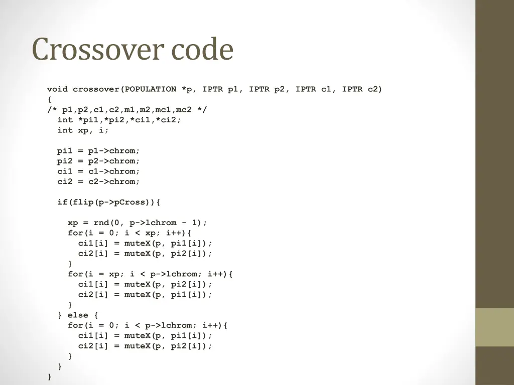 crossover code