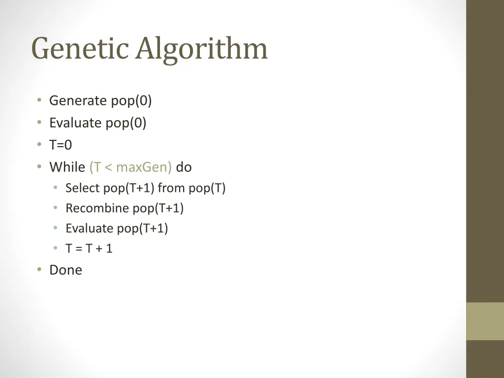 genetic algorithm 1