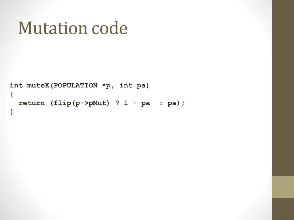 mutation code