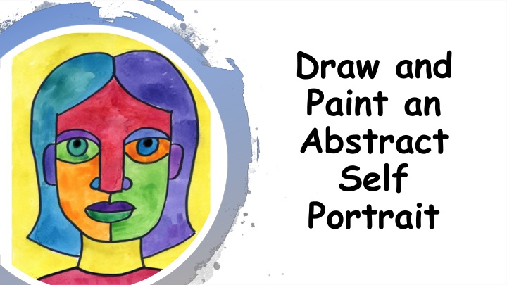 draw and paint an abstract self portrait