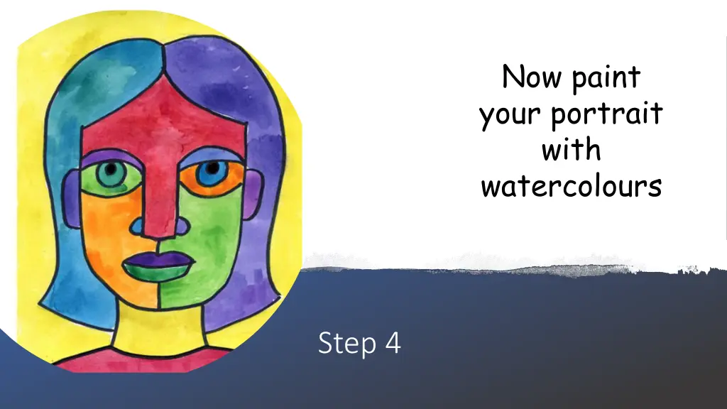 now paint your portrait with watercolours