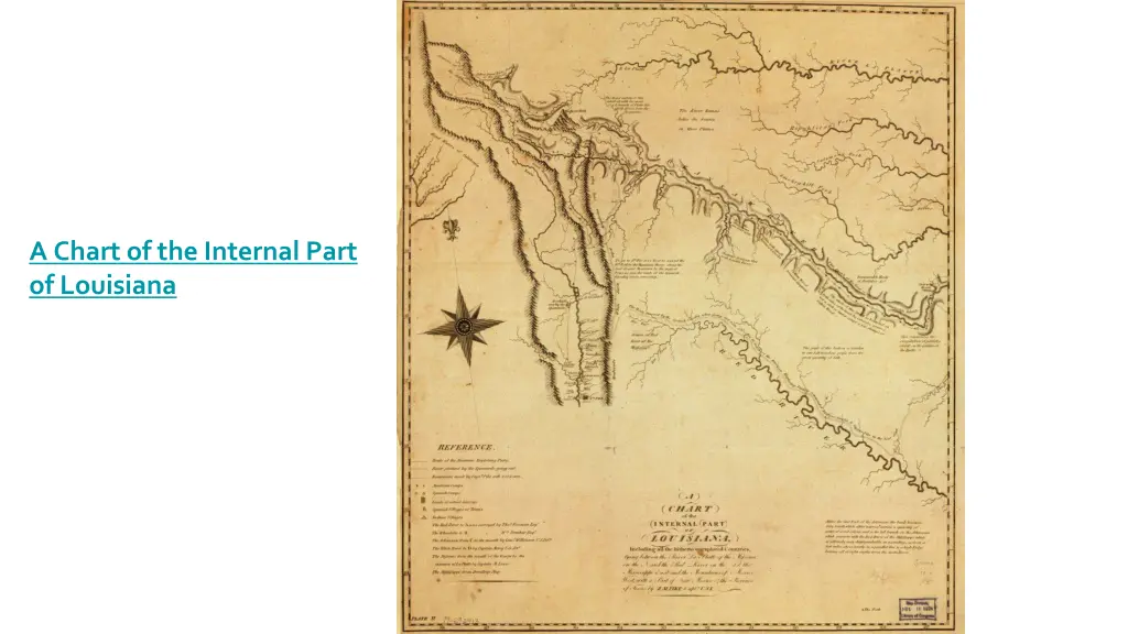 a chart of the internal part of louisiana