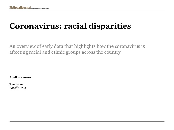 coronavirus racial disparities