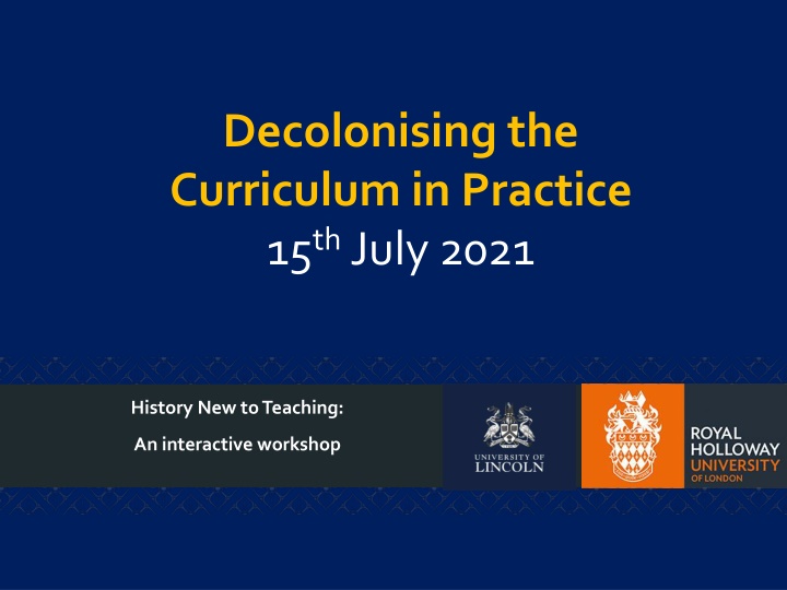 decolonising the curriculum in practice