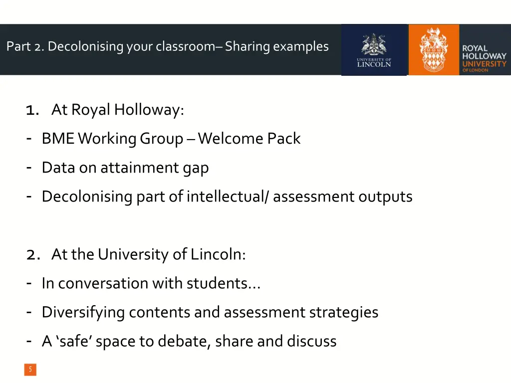 part 2 decolonising your classroom sharing