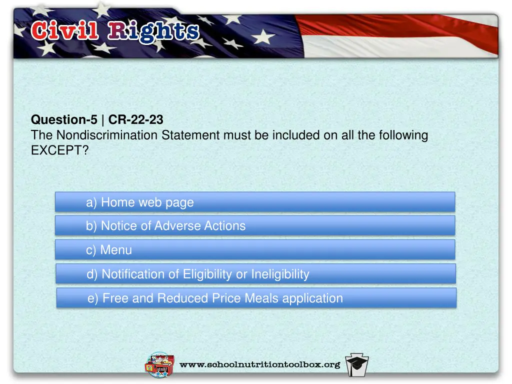 question 5 cr 22 23 the nondiscrimination