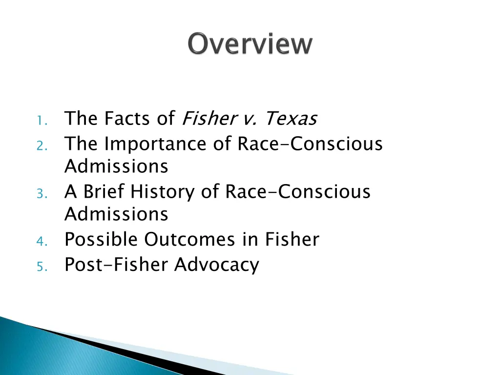 1 the facts of fisher v texas 2 the importance