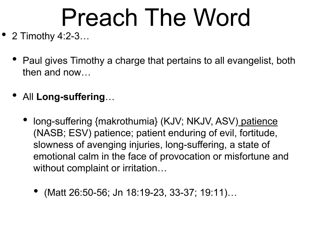 preach the word 2 timothy 4 2 3 7