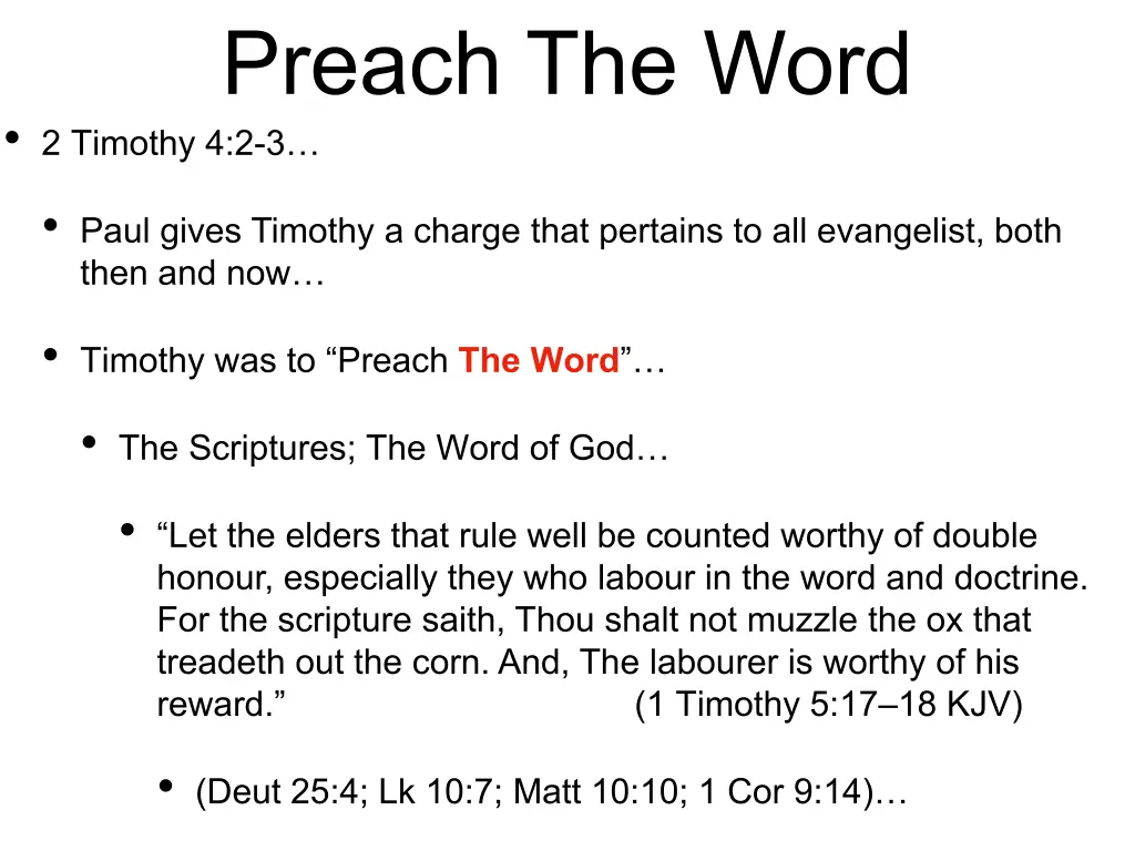 preach the word 2 timothy 4 2 3