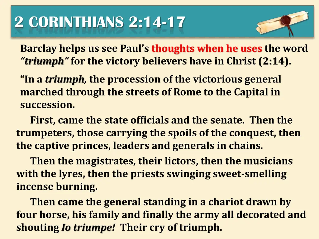 2 corinthians 2 14 17 3