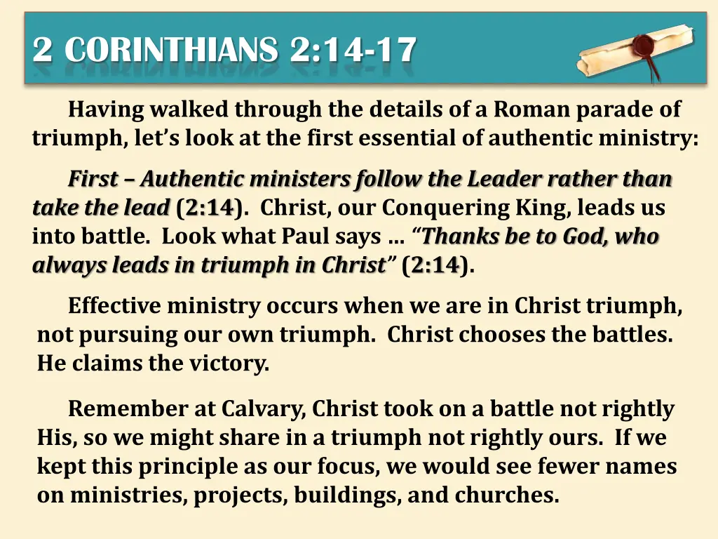 2 corinthians 2 14 17 4