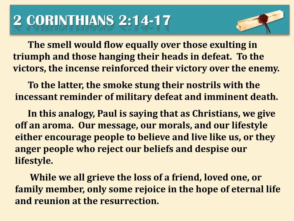 2 corinthians 2 14 17 6