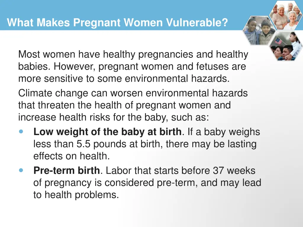 what makes pregnant women vulnerable