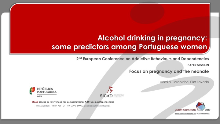 alcohol drinking in pregnancy some predictors