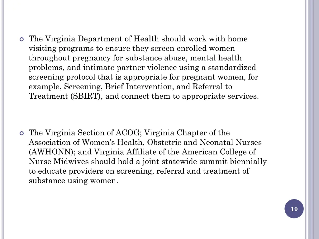 the virginia department of health should work