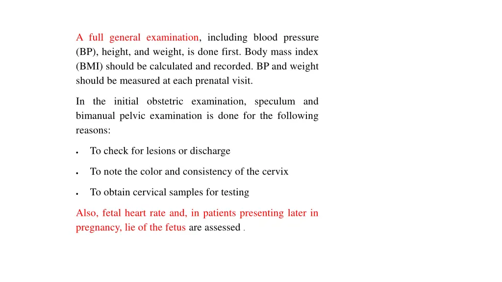 physical examination a full general examination