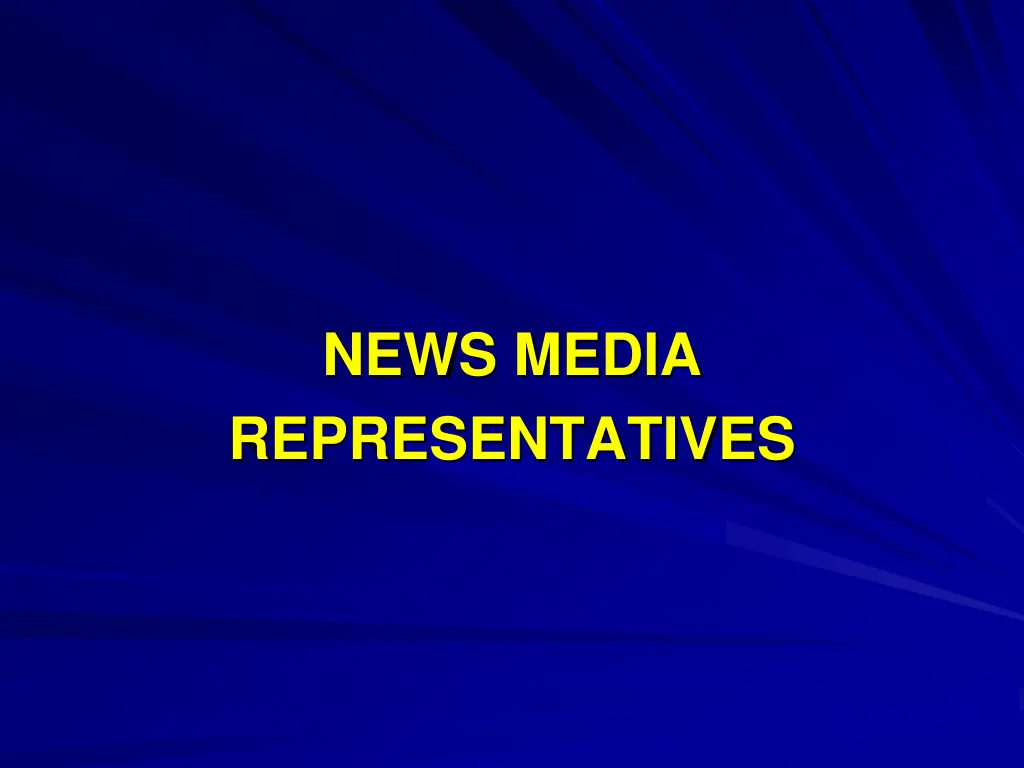 news media representatives