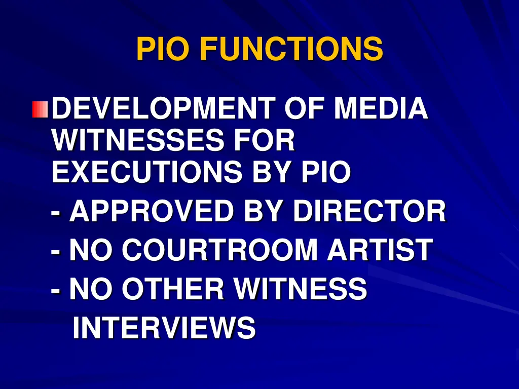 pio functions 5