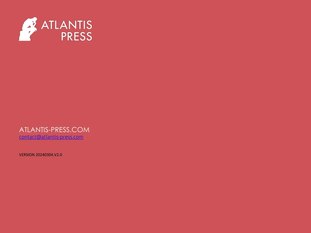 atlantis press com contact@atlantis press com