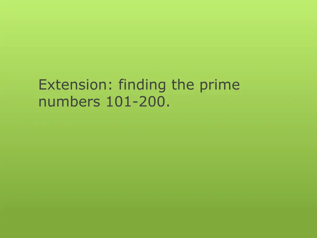 extension finding the prime numbers 101 200