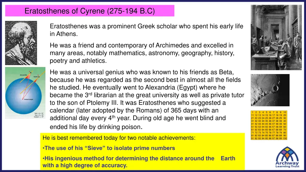 eratosthenes of cyrene 275 194 b c