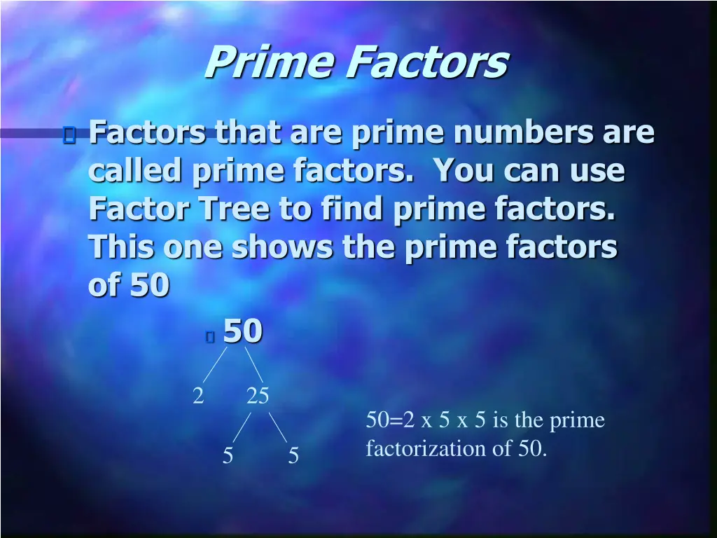 prime factors