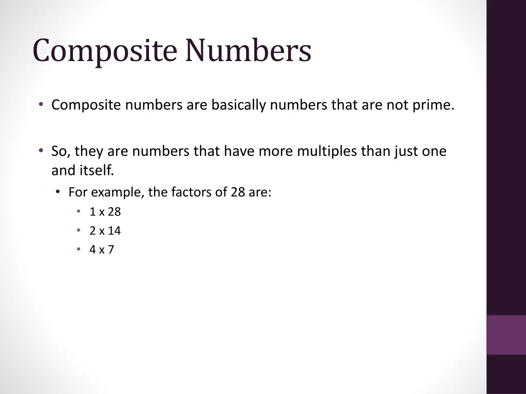 composite numbers